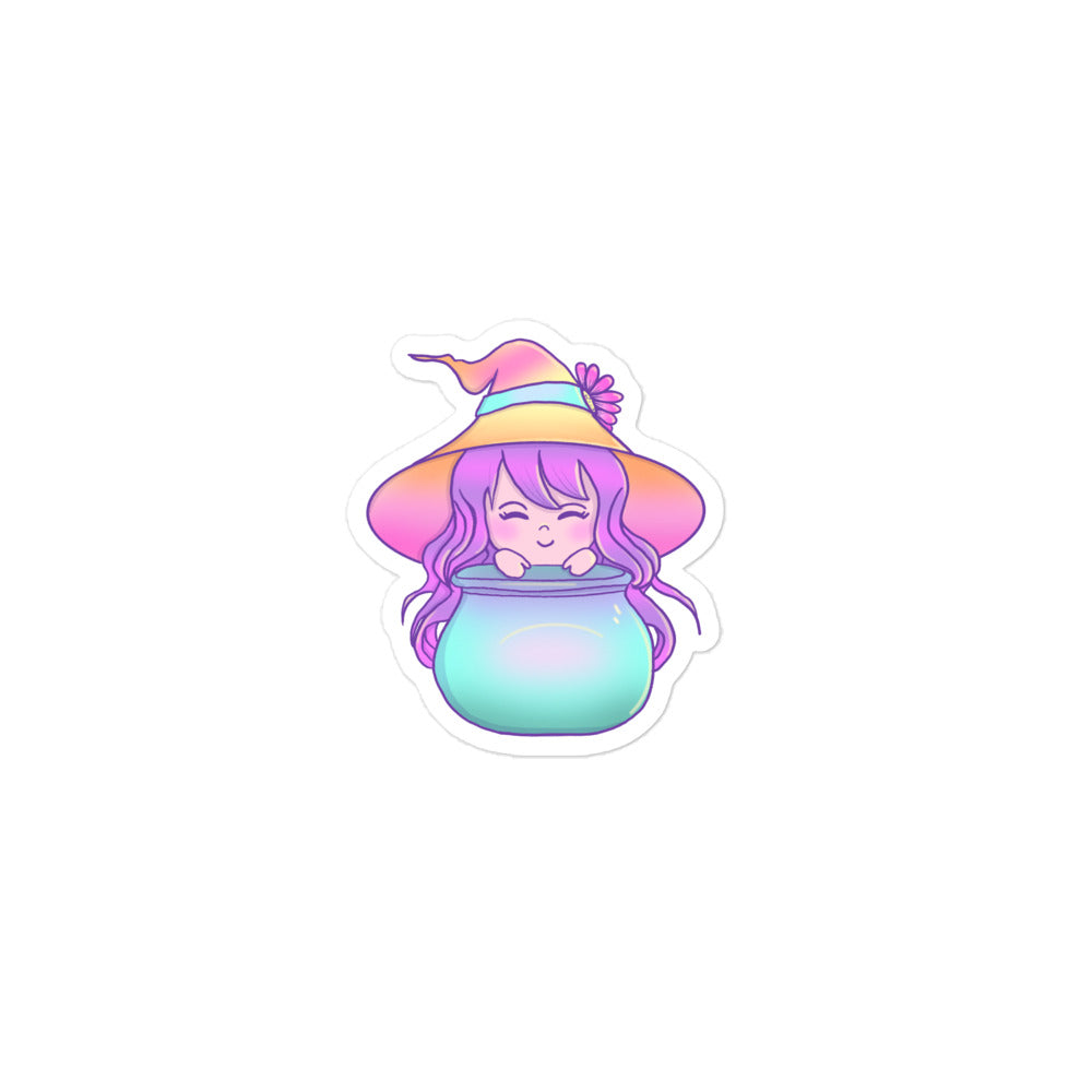 Cute Witch Bubble-free Vinyl Stickers