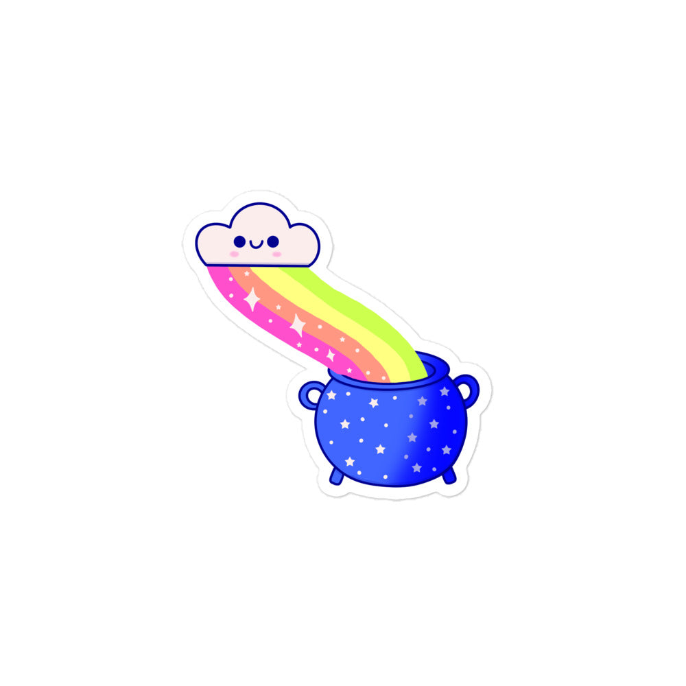 Rainbow Fill Your Cauldron Bubble-free stickers